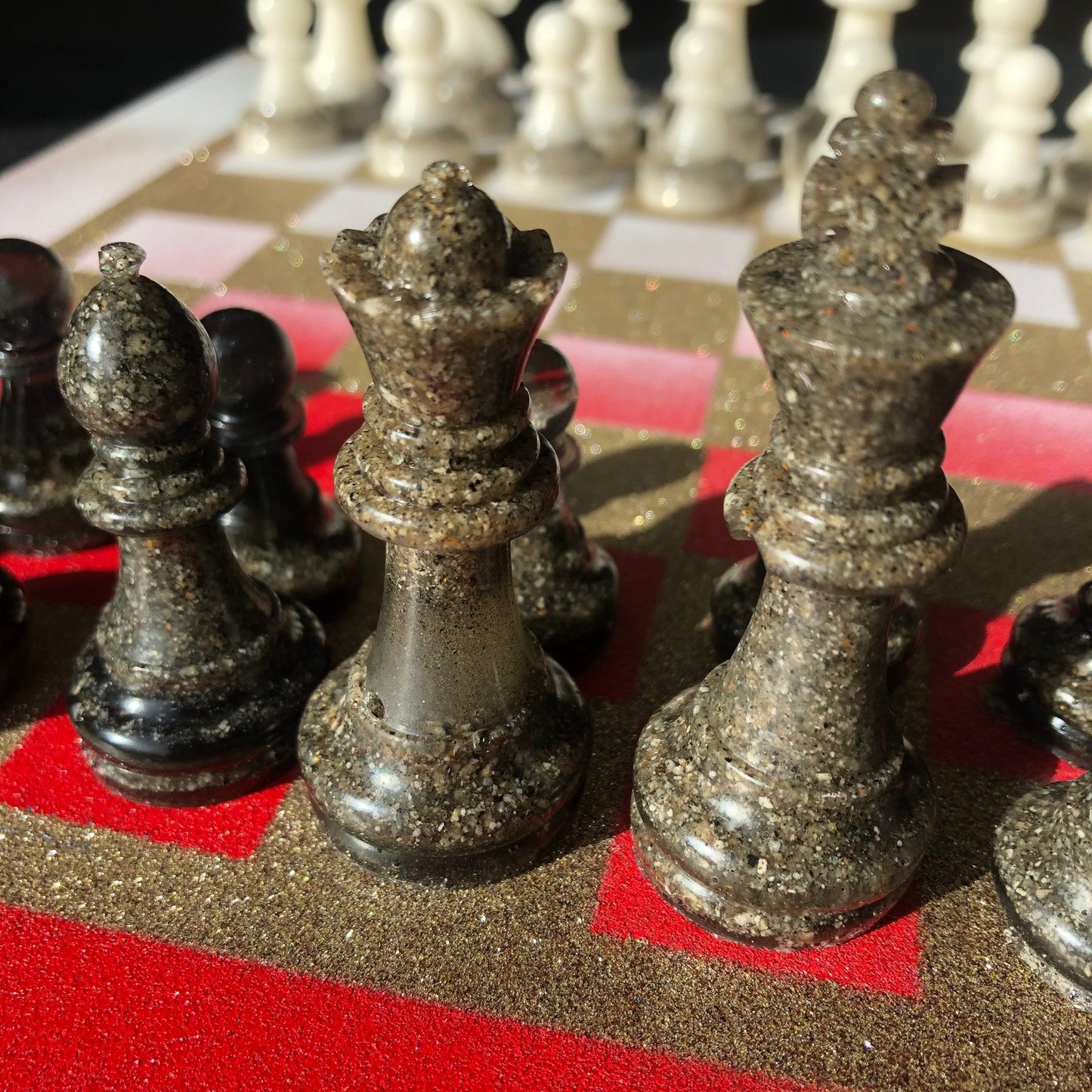 Chess Set - Red Gold Royal