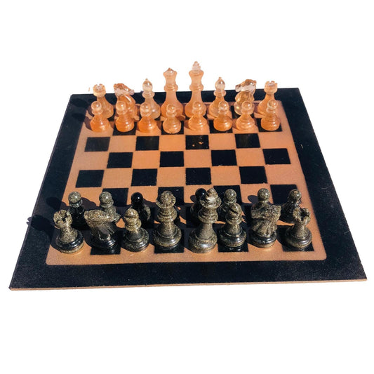 Chess Set - Amber Orange