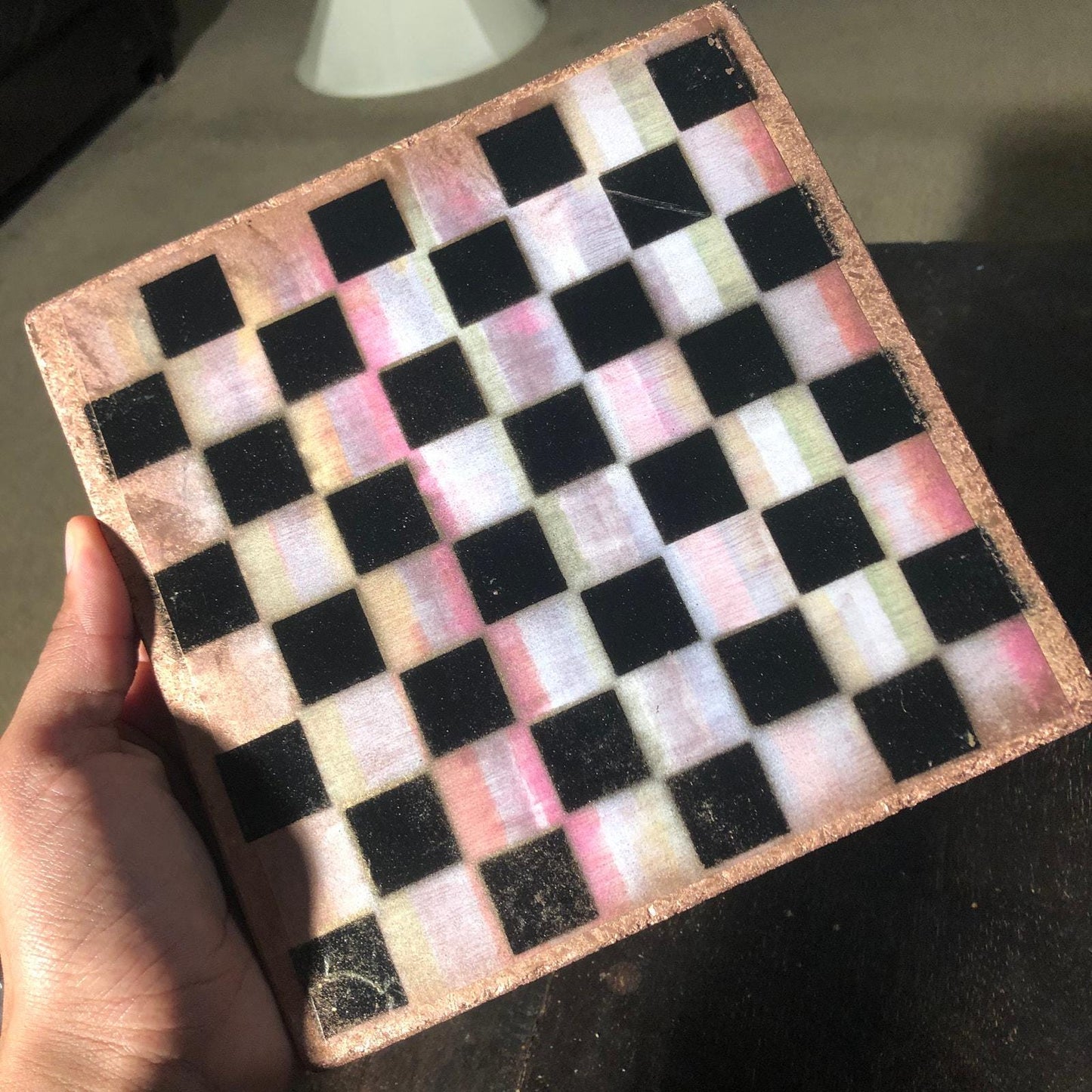 Scrapbook Chess Set - Faded Bronze