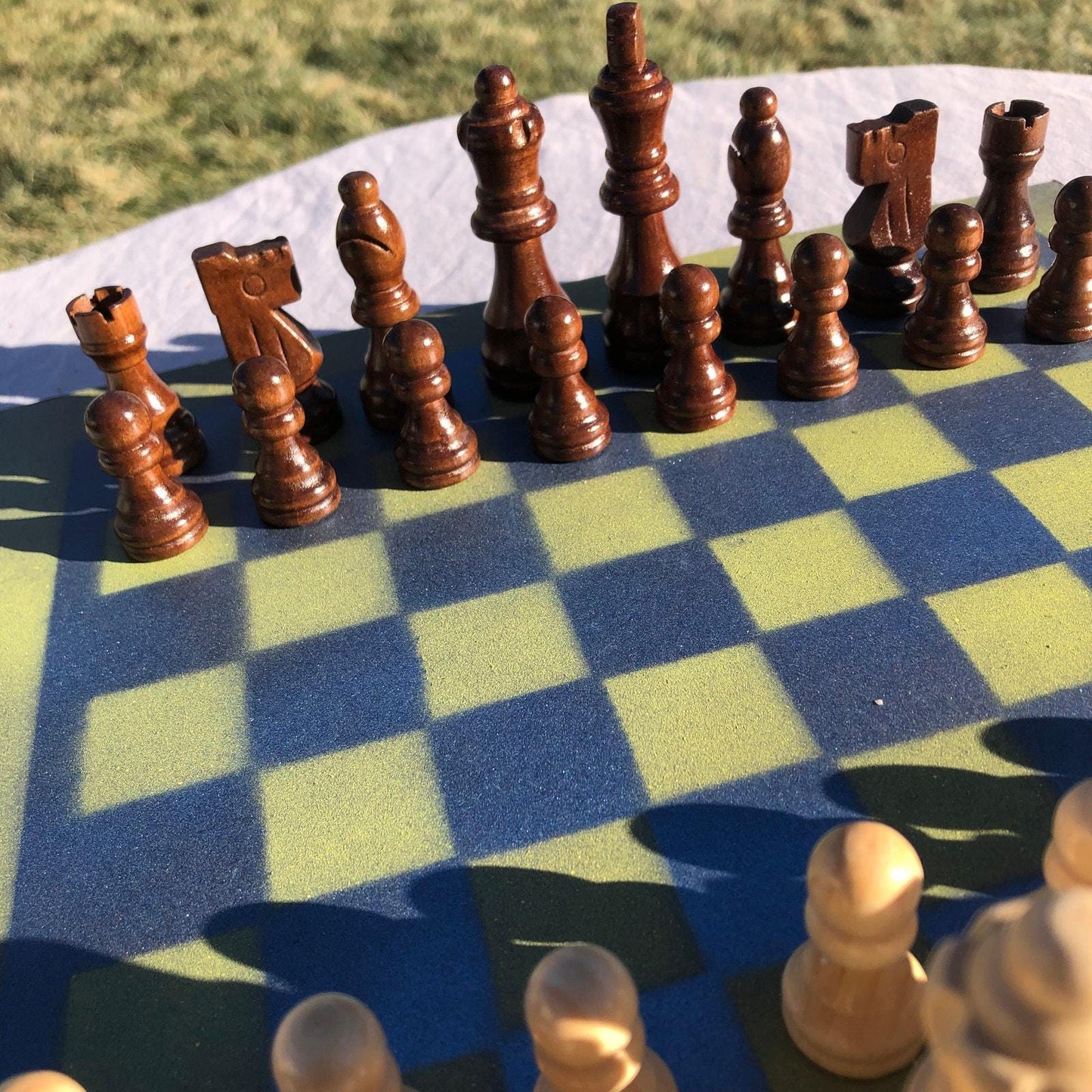 Chess Set - Yellow Blue Mix