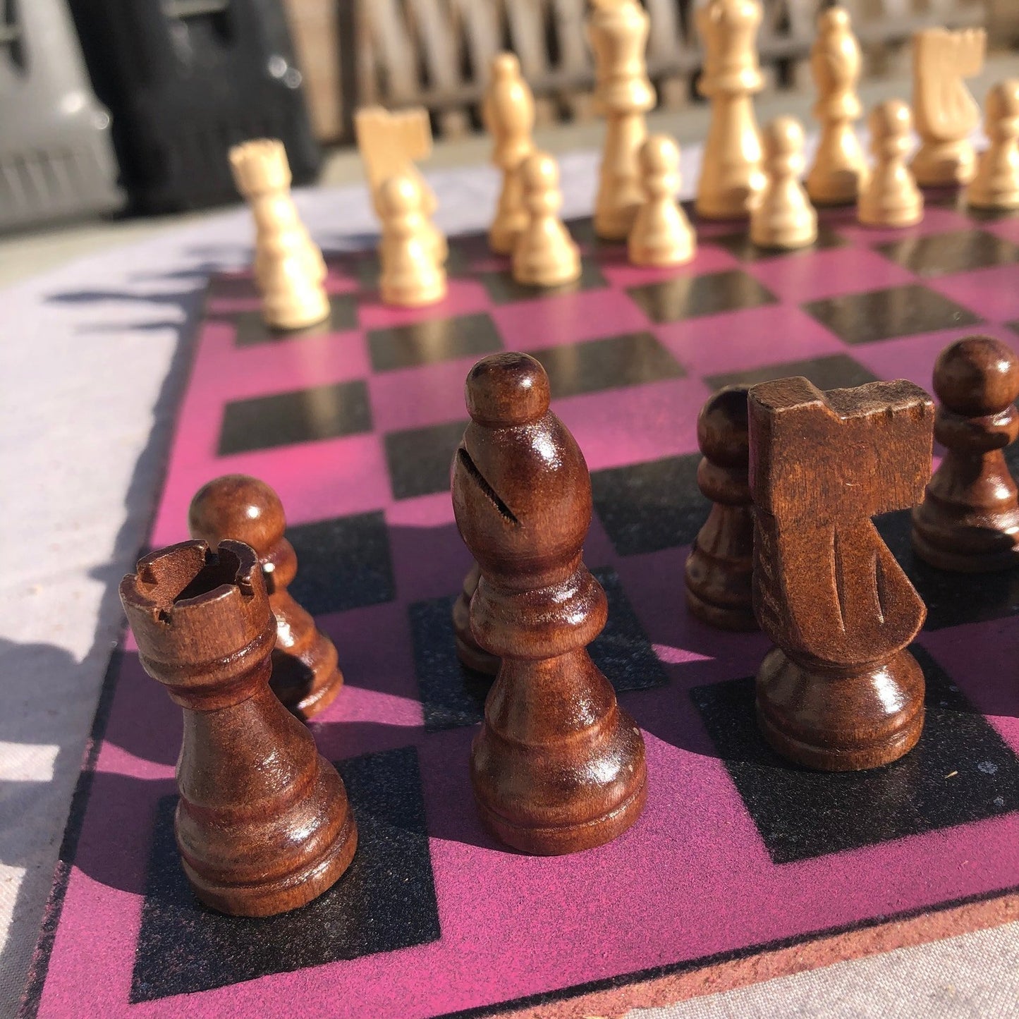 Chess Set - Hot Pink