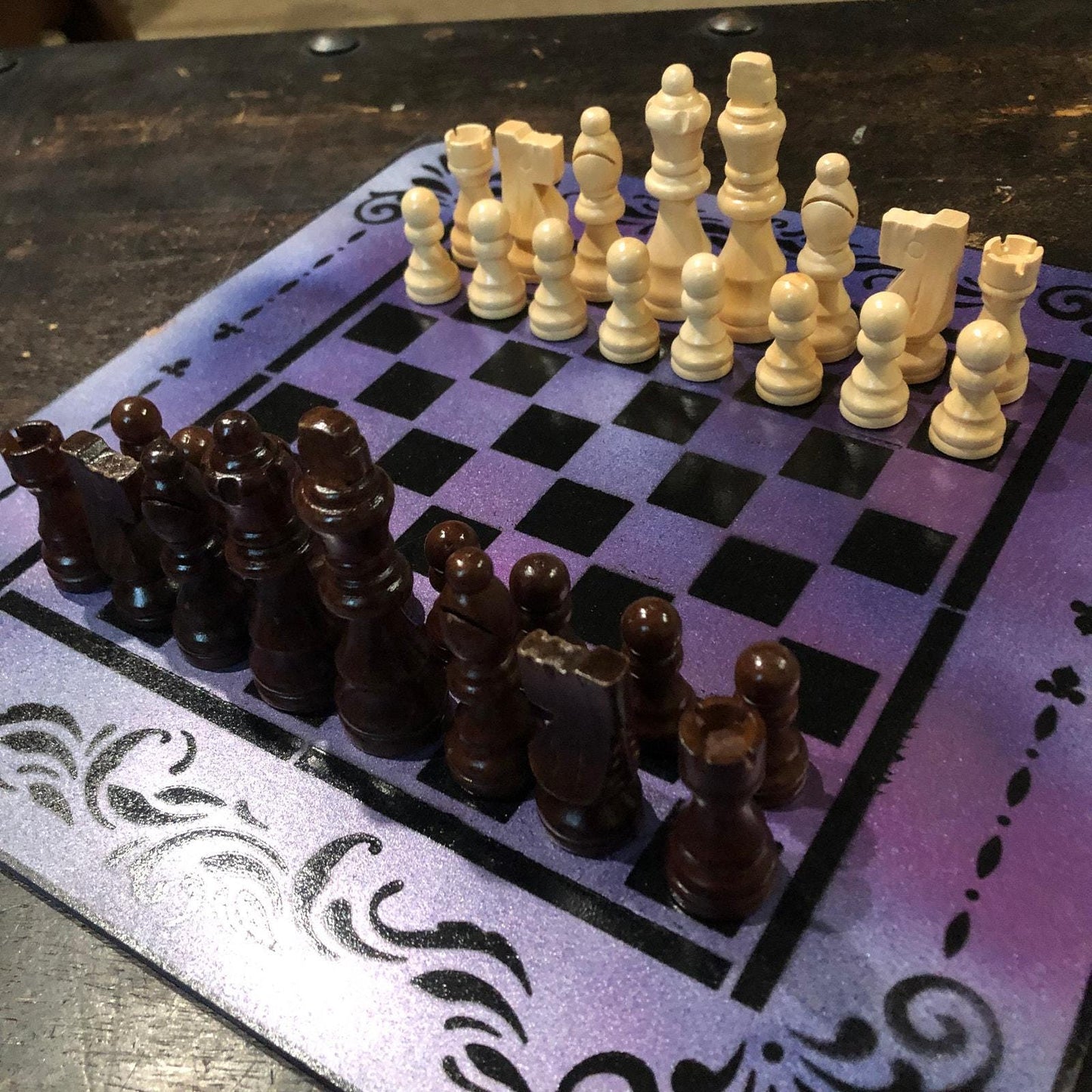 Chess Set - Galaxy Purple