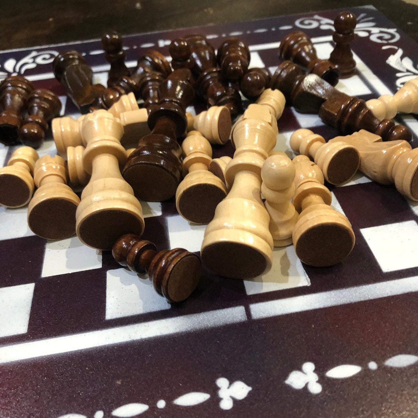 Chess Set - Dark Velvet Purple Mix