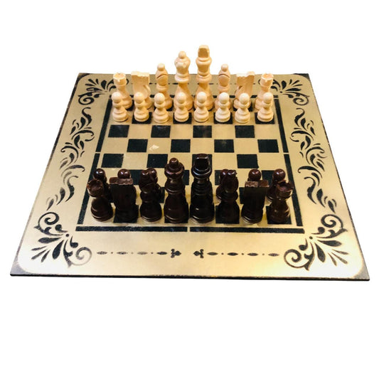 Chess Set - Gold & Black