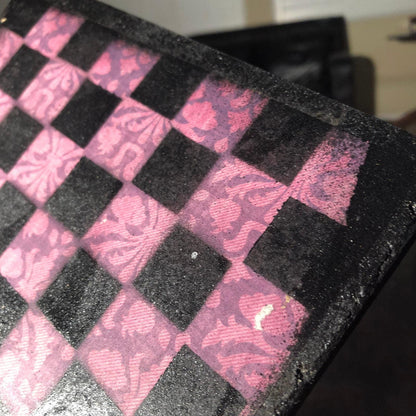 Scrapbook Chess Set - Vintage Purple