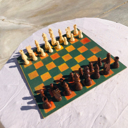 Chess Set - Sunset Green