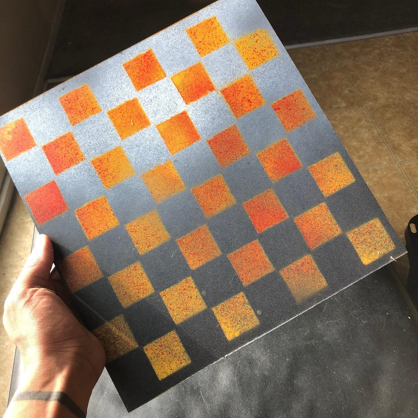 Chess Set - Orangish Gray Sunset