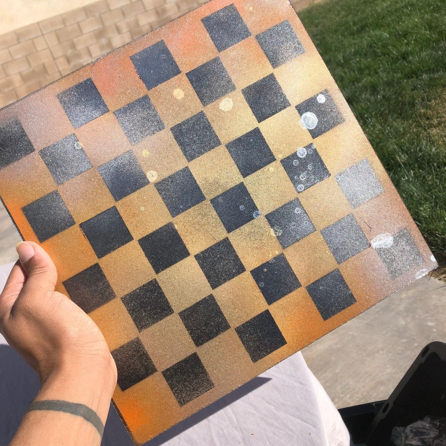 Chess Set - Rusty Orange