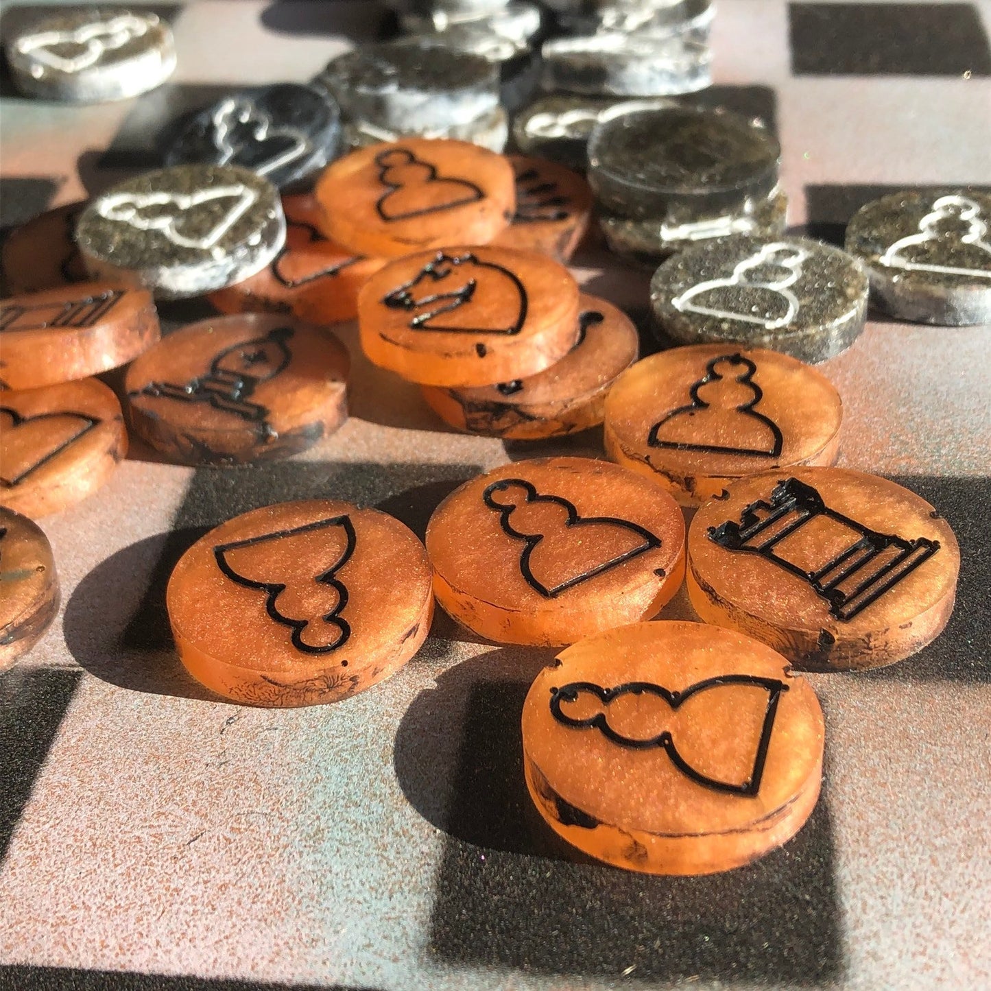 Chess Set - Orange Cream