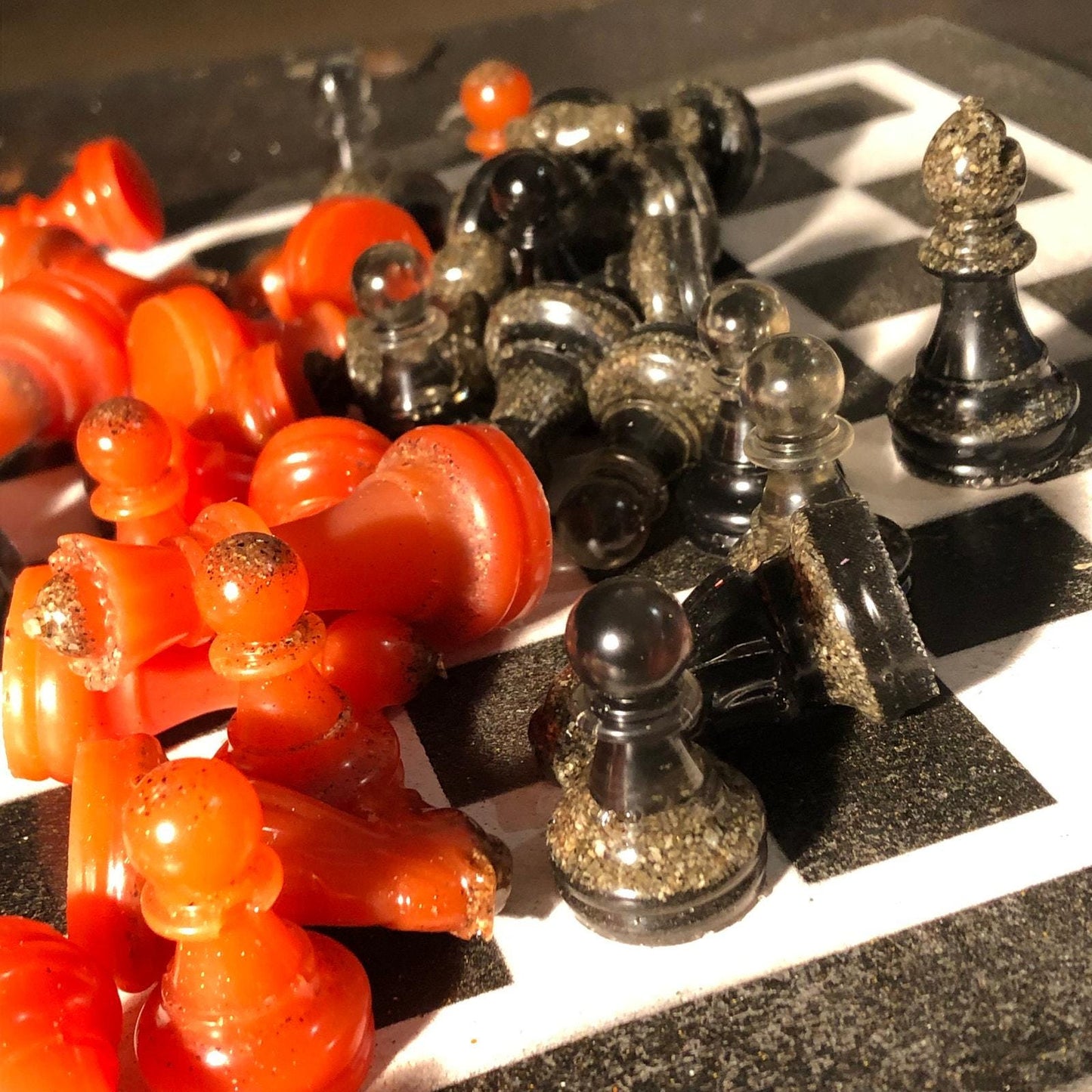 Chess Set - Black & White Edition (Resin Pieces)