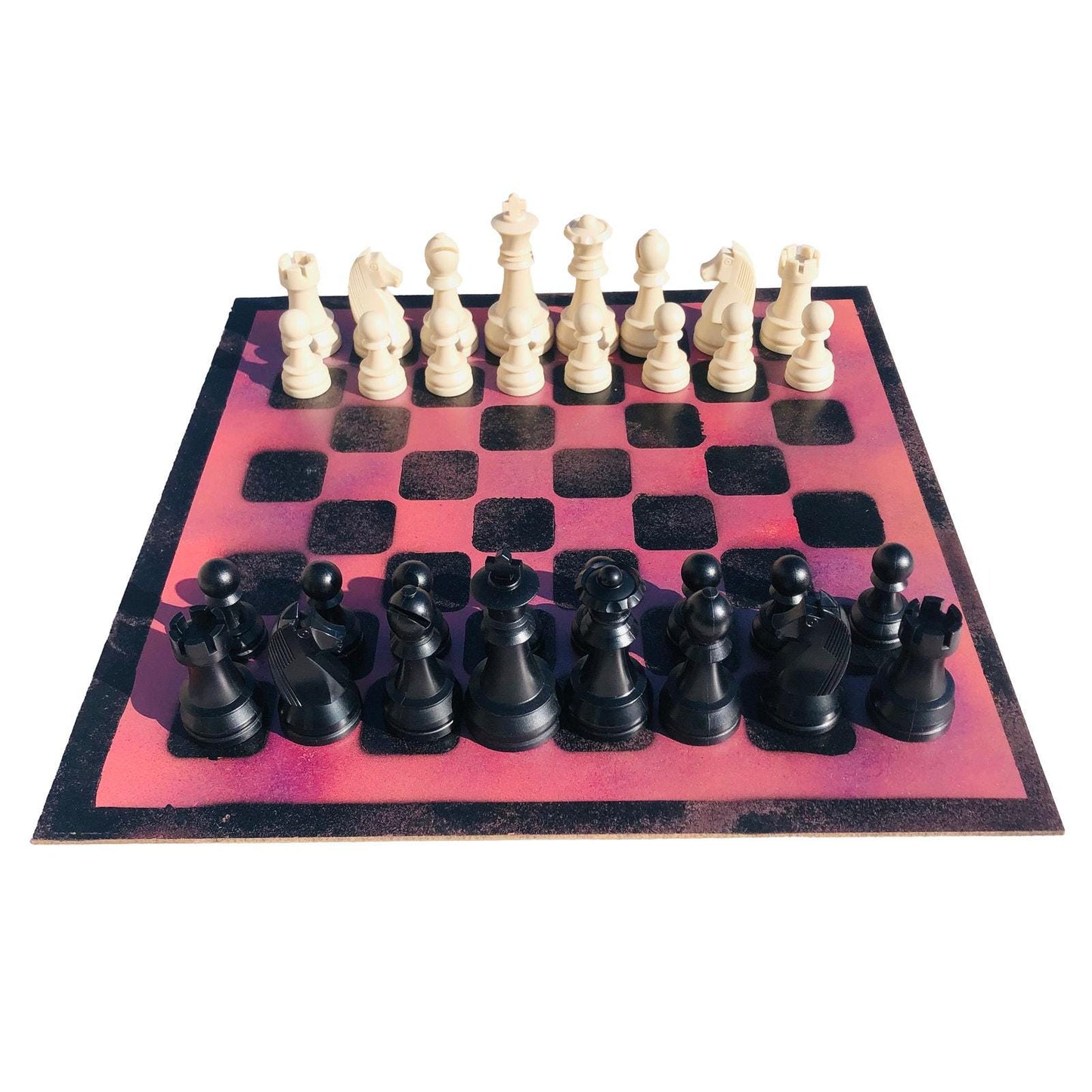 Large Chess Set - Rose Pink