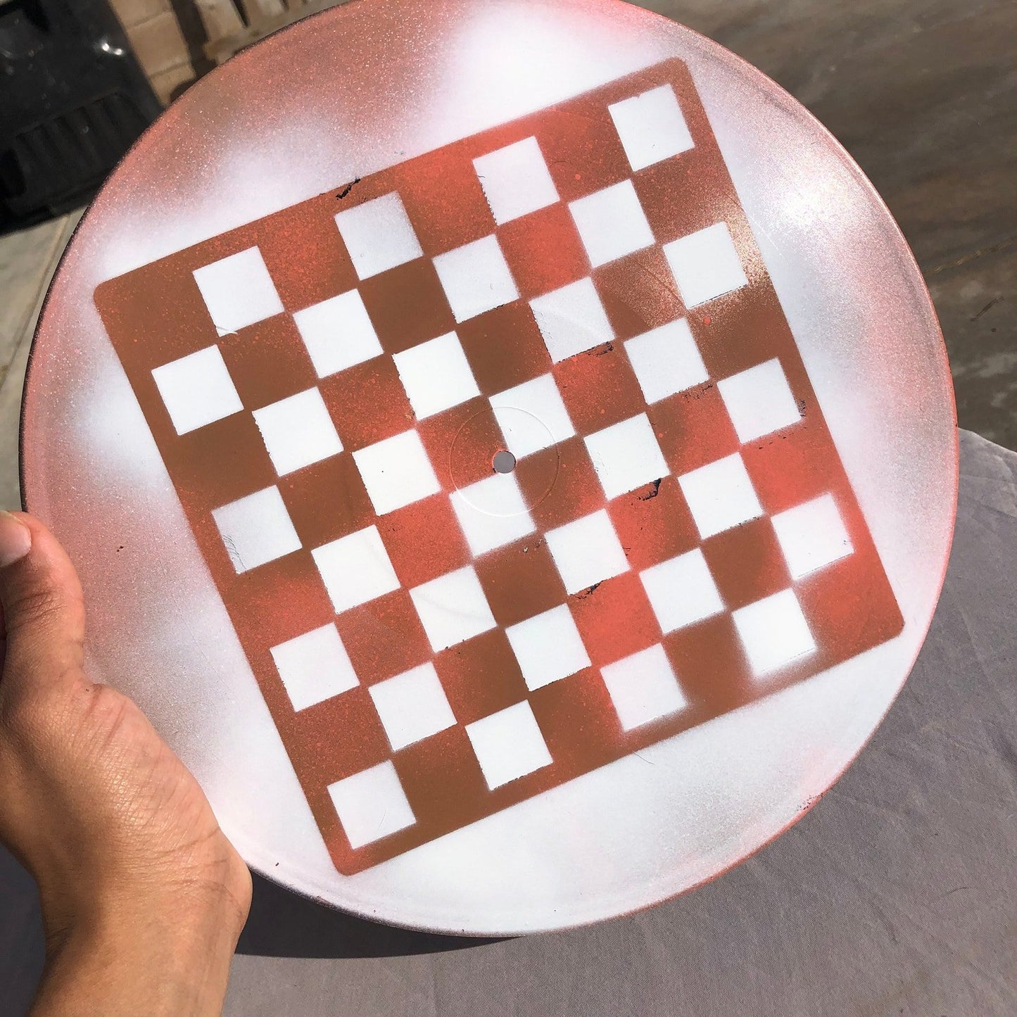 Vinyl Chess Set - Peach Cream