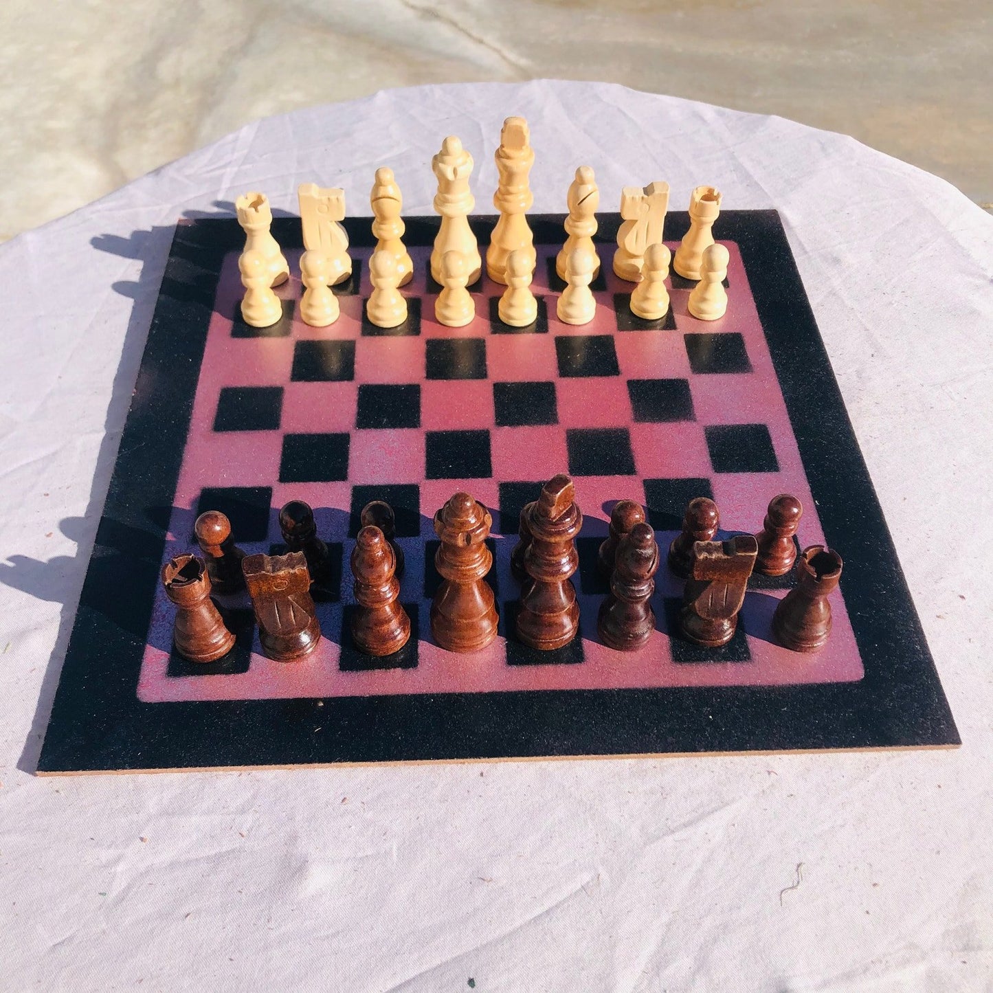 Chess Set - Violet & Black