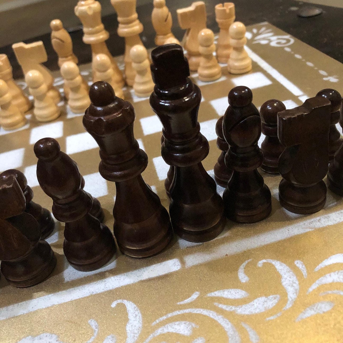 Chess Set - White & Gold