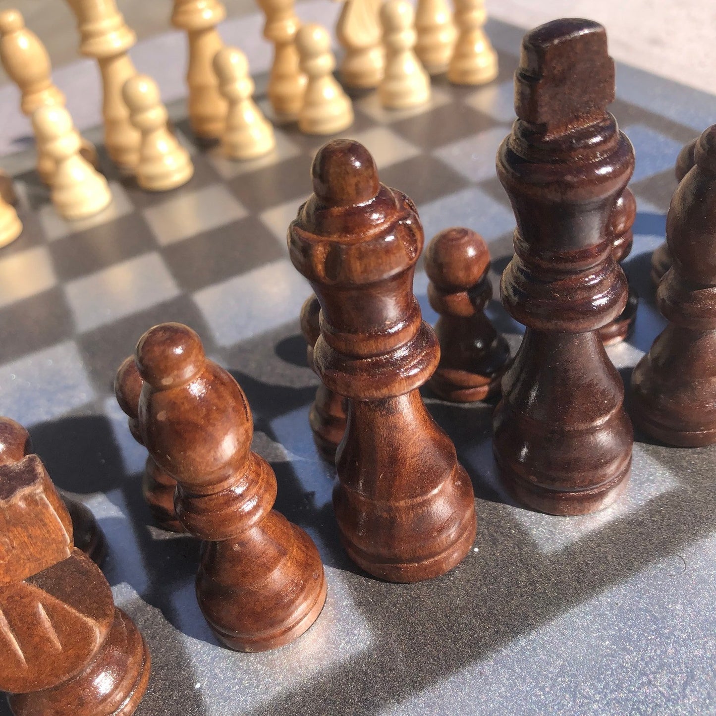 Chess Set - Silver & Black