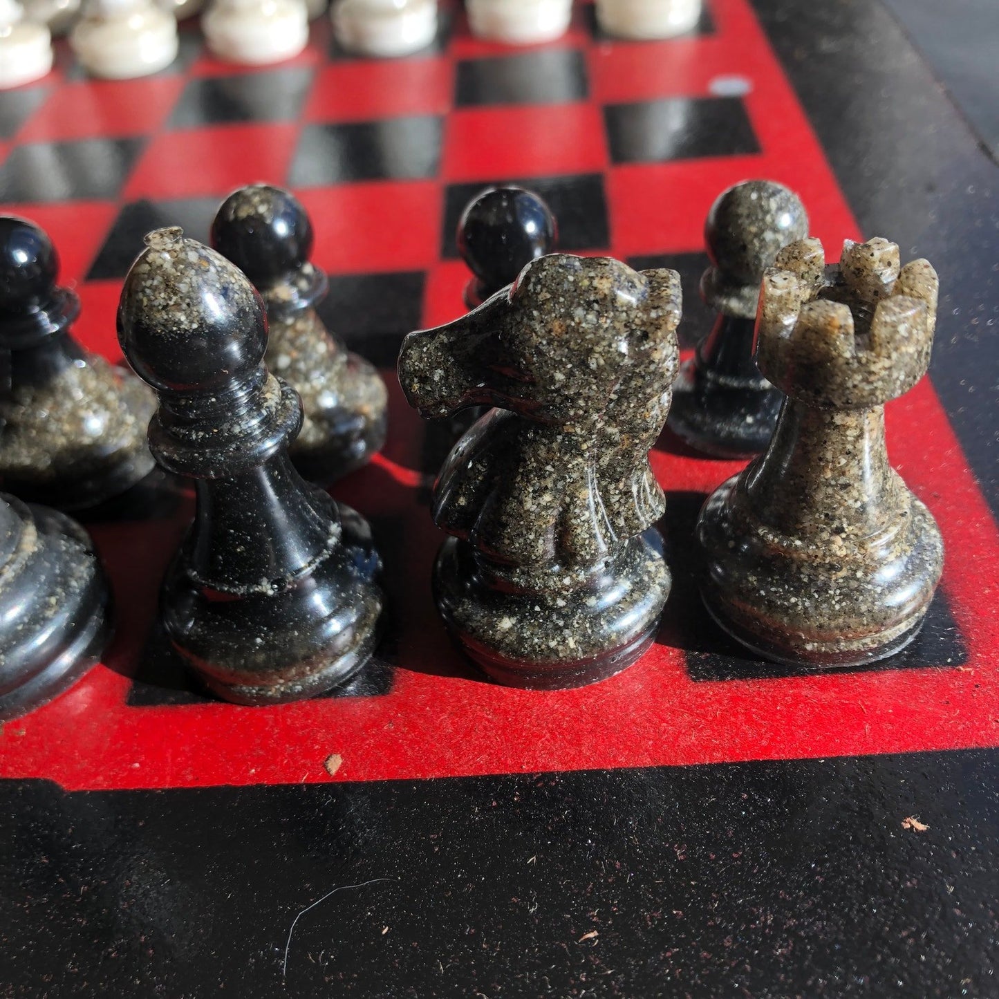 Chess Set - Red & Black