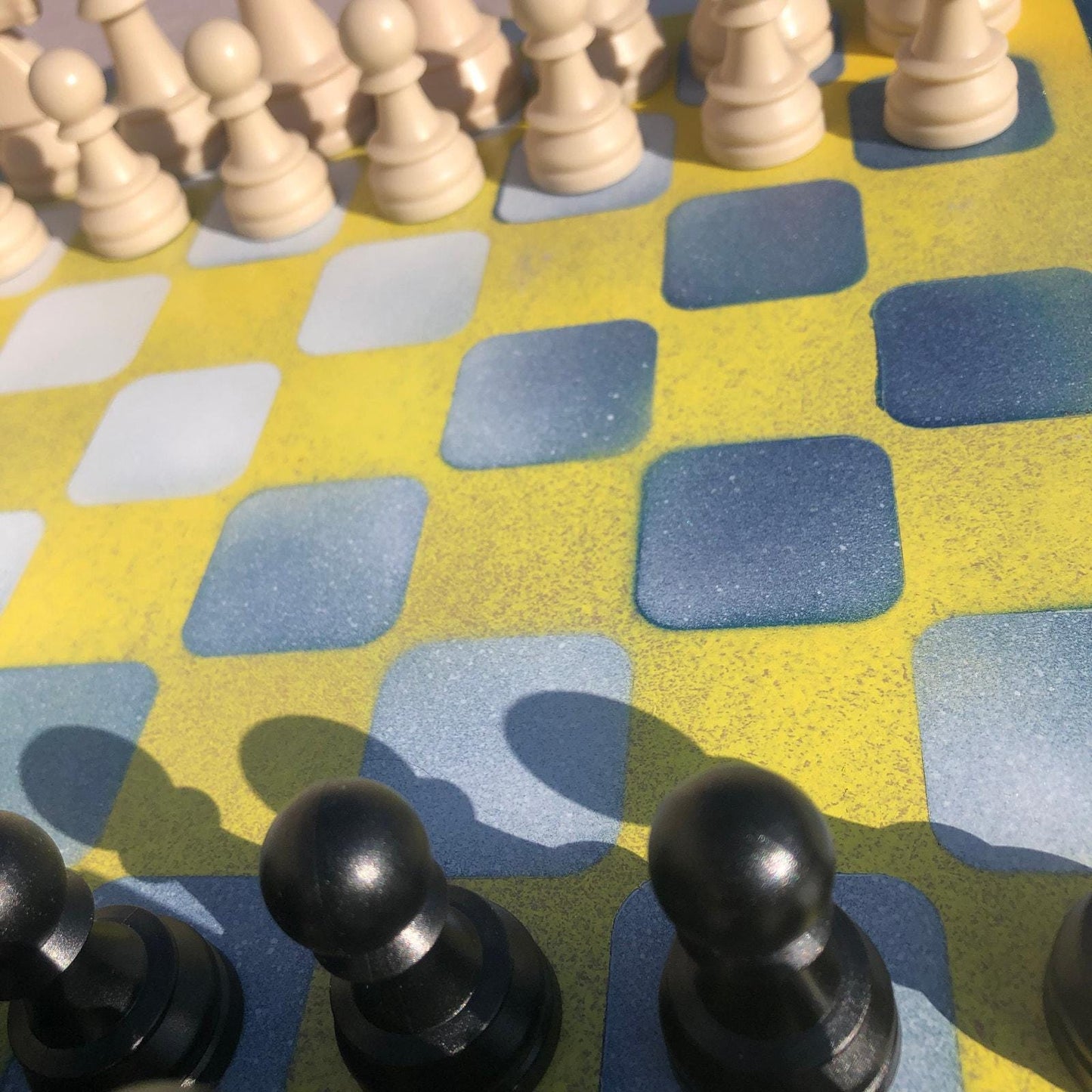 Large Chess Set - Yellow Mix