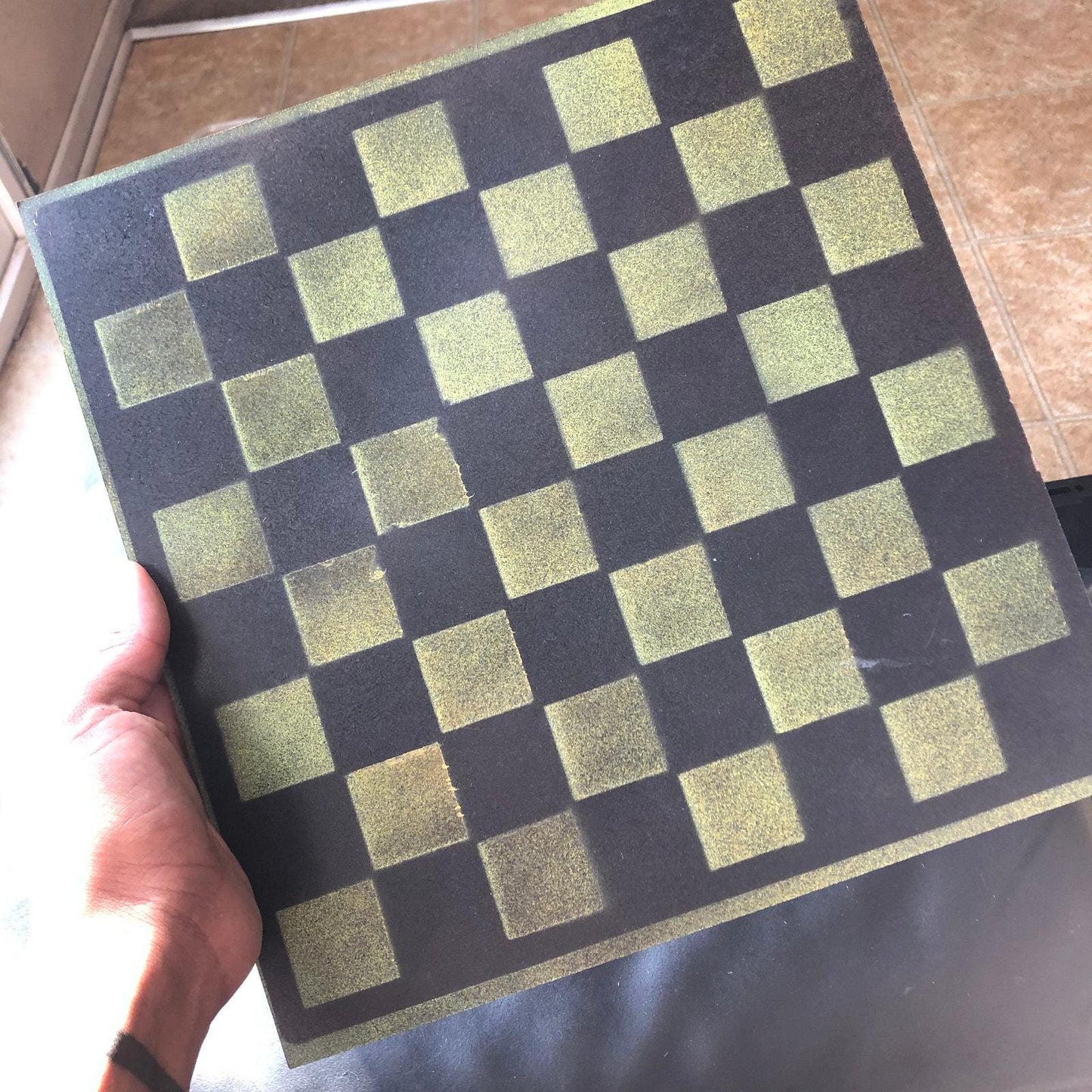 Chess Set - Sheen Green Black