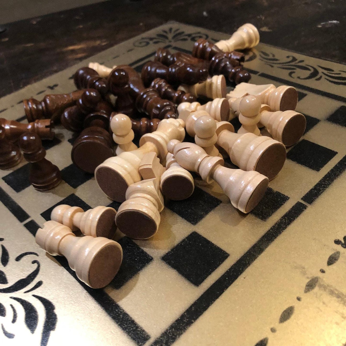 Chess Set - Gold & Black