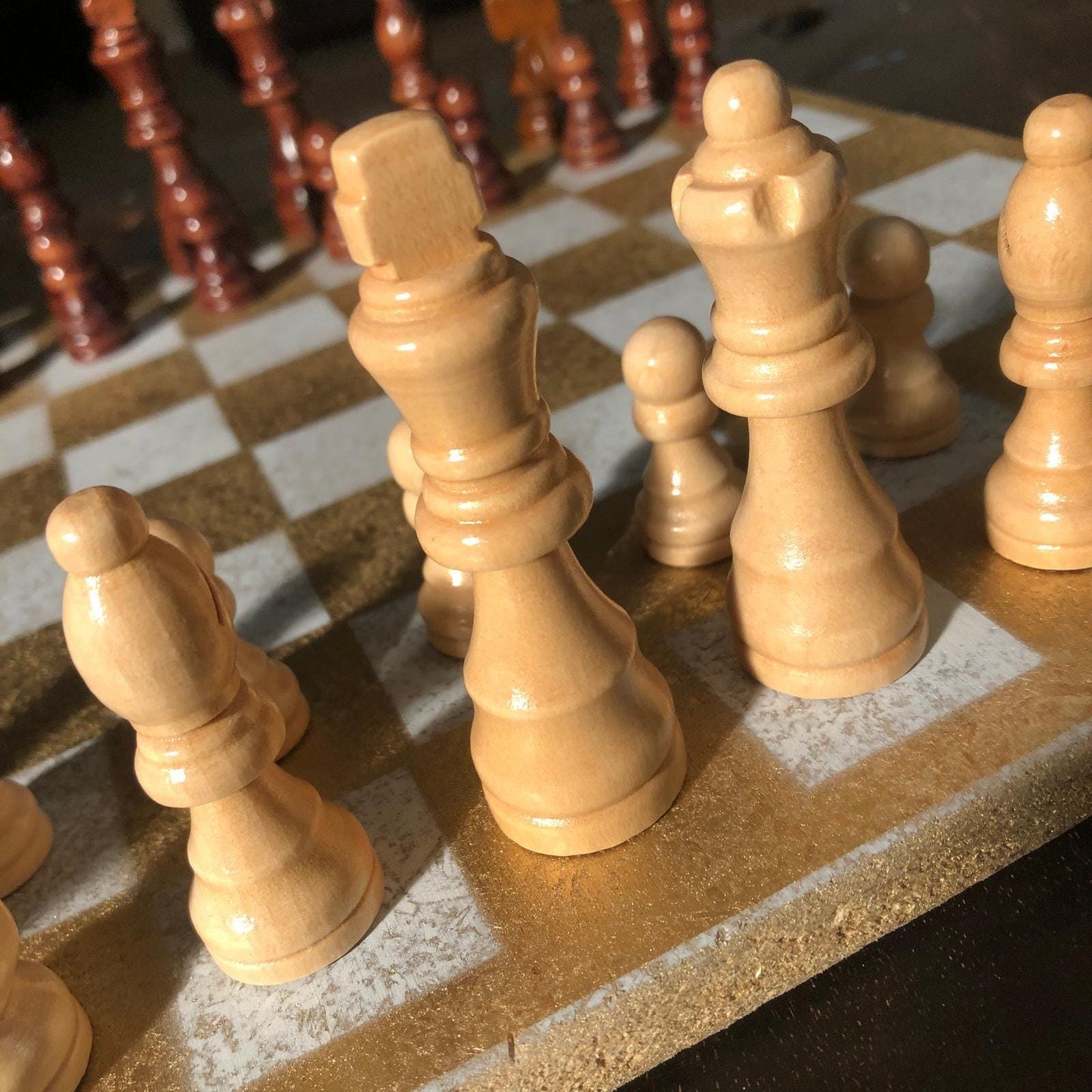 Chess Set - Gold & White