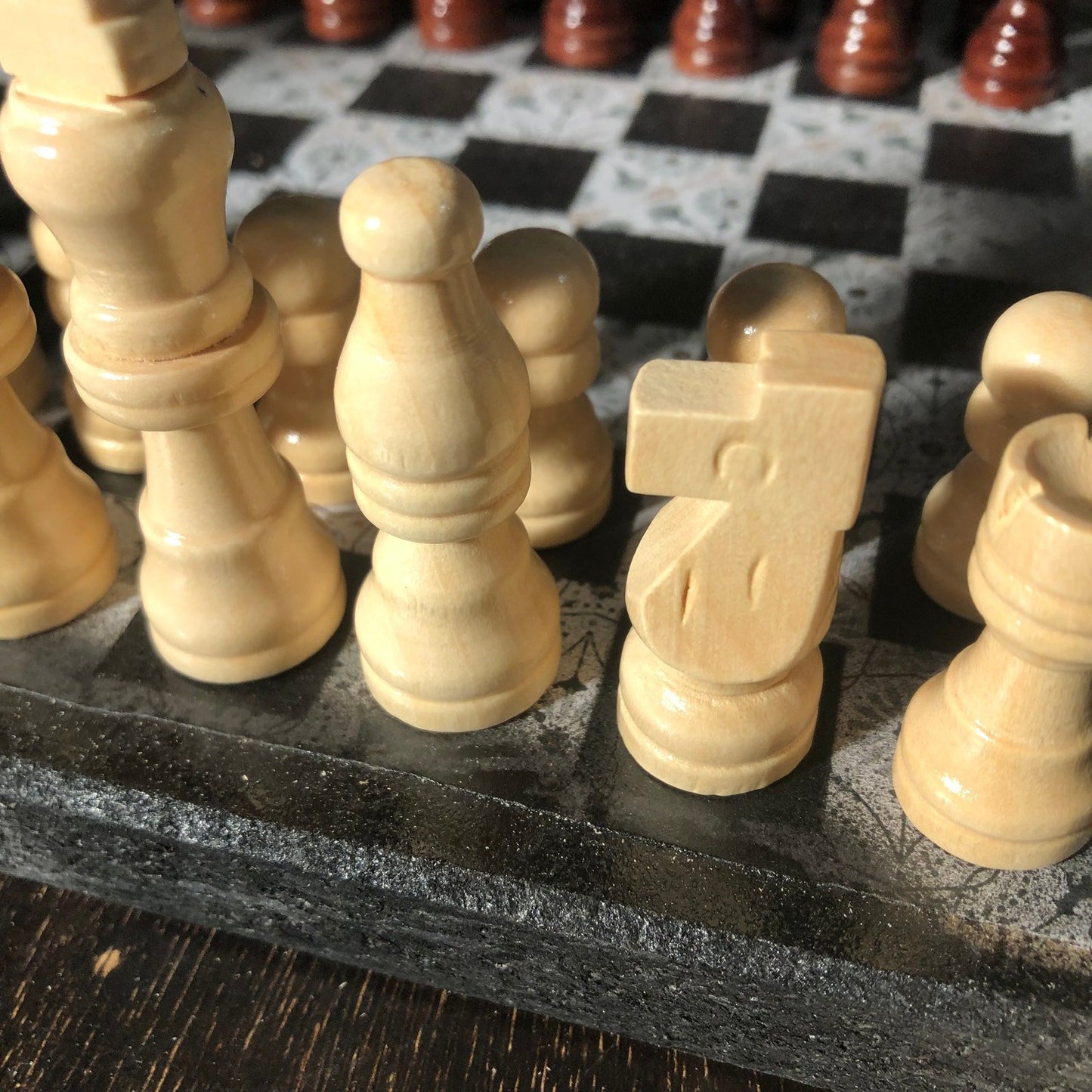 Scrapbook Chess Set - Vintage Style