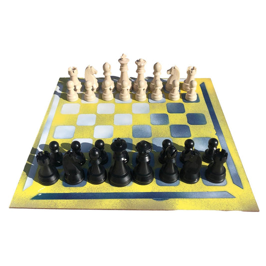 Large Chess Set - Yellow Mix