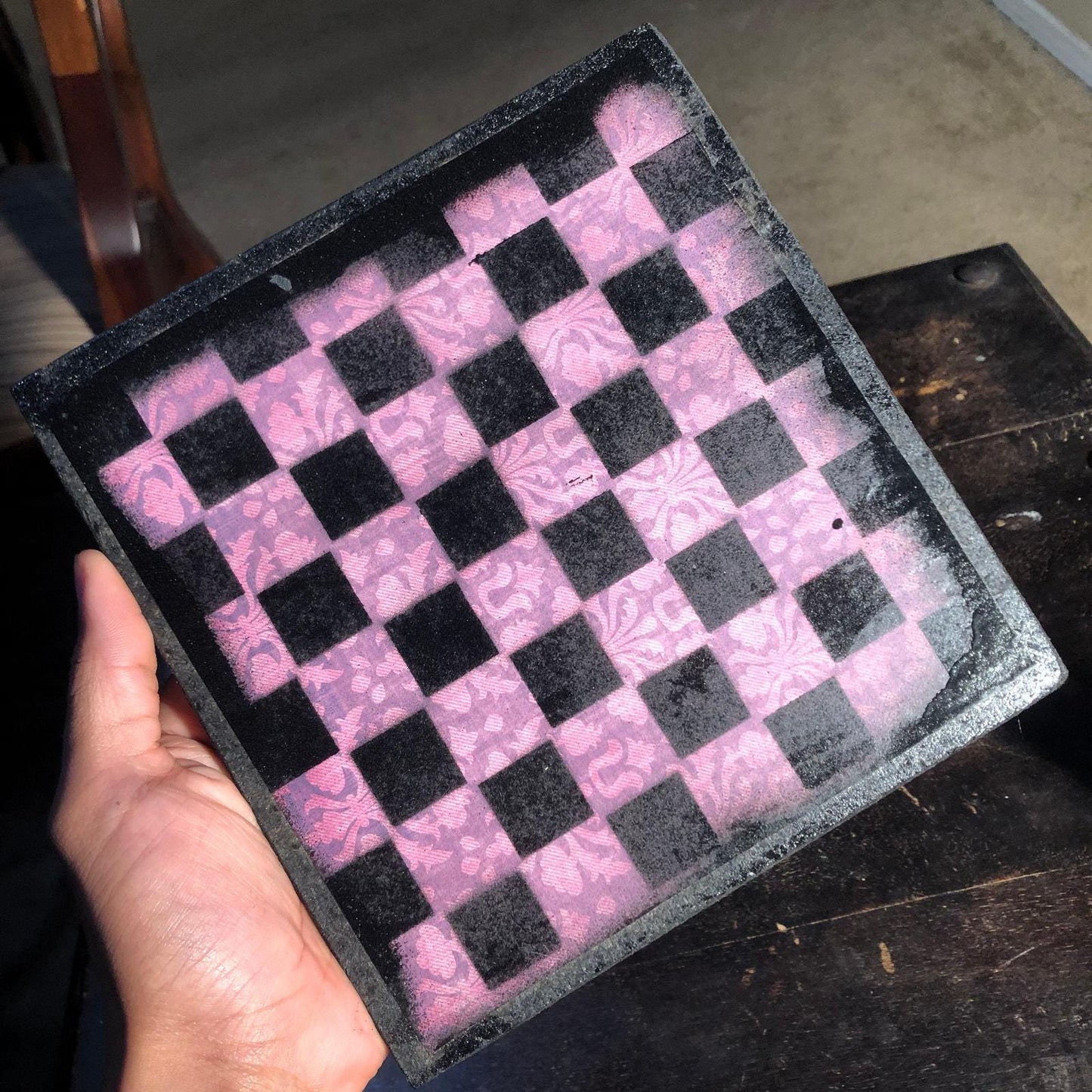 Scrapbook Chess Set - Royal Purple