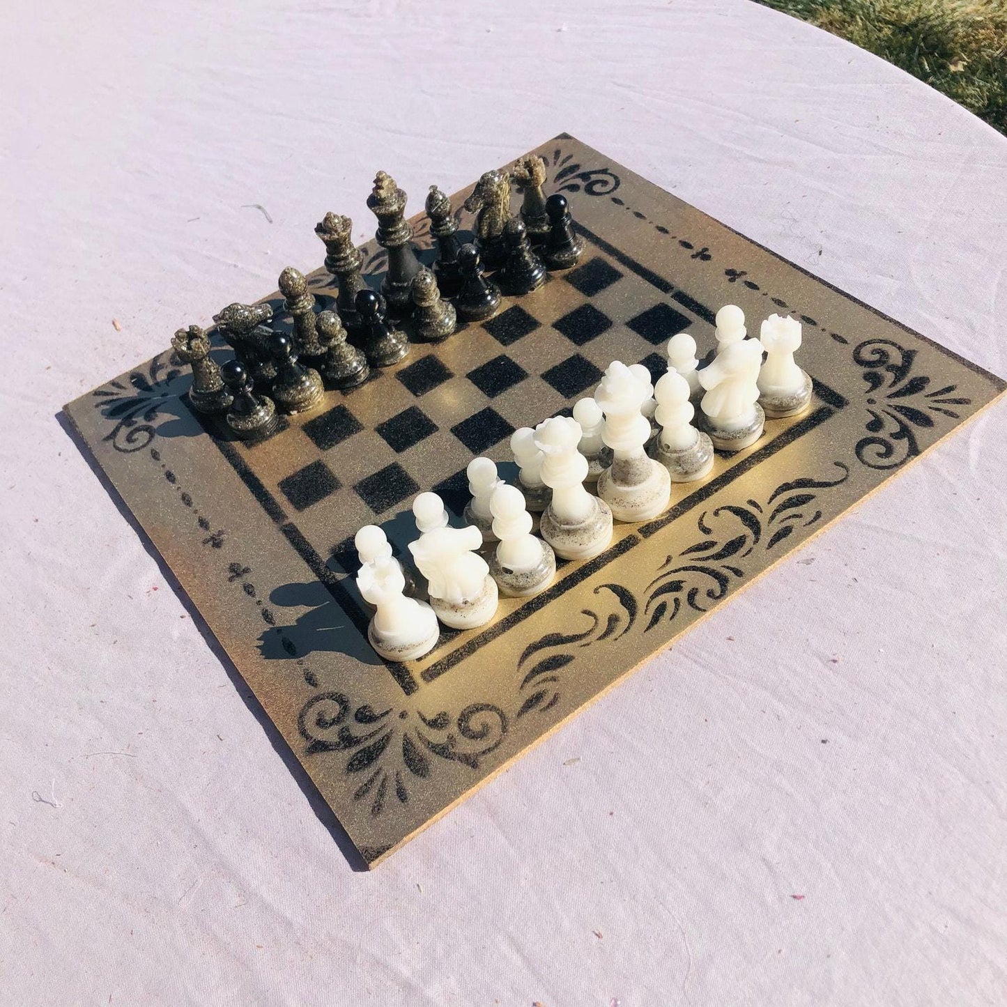 Chess Set - Black & Gold