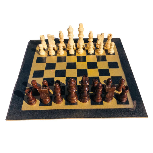 Chess Set - Golden Black