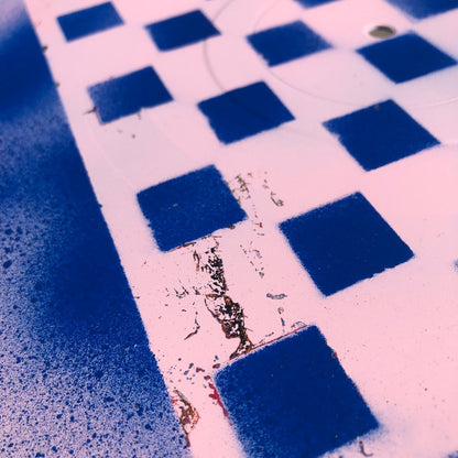 Vinyl Chess Set - Vintage Pink Blue