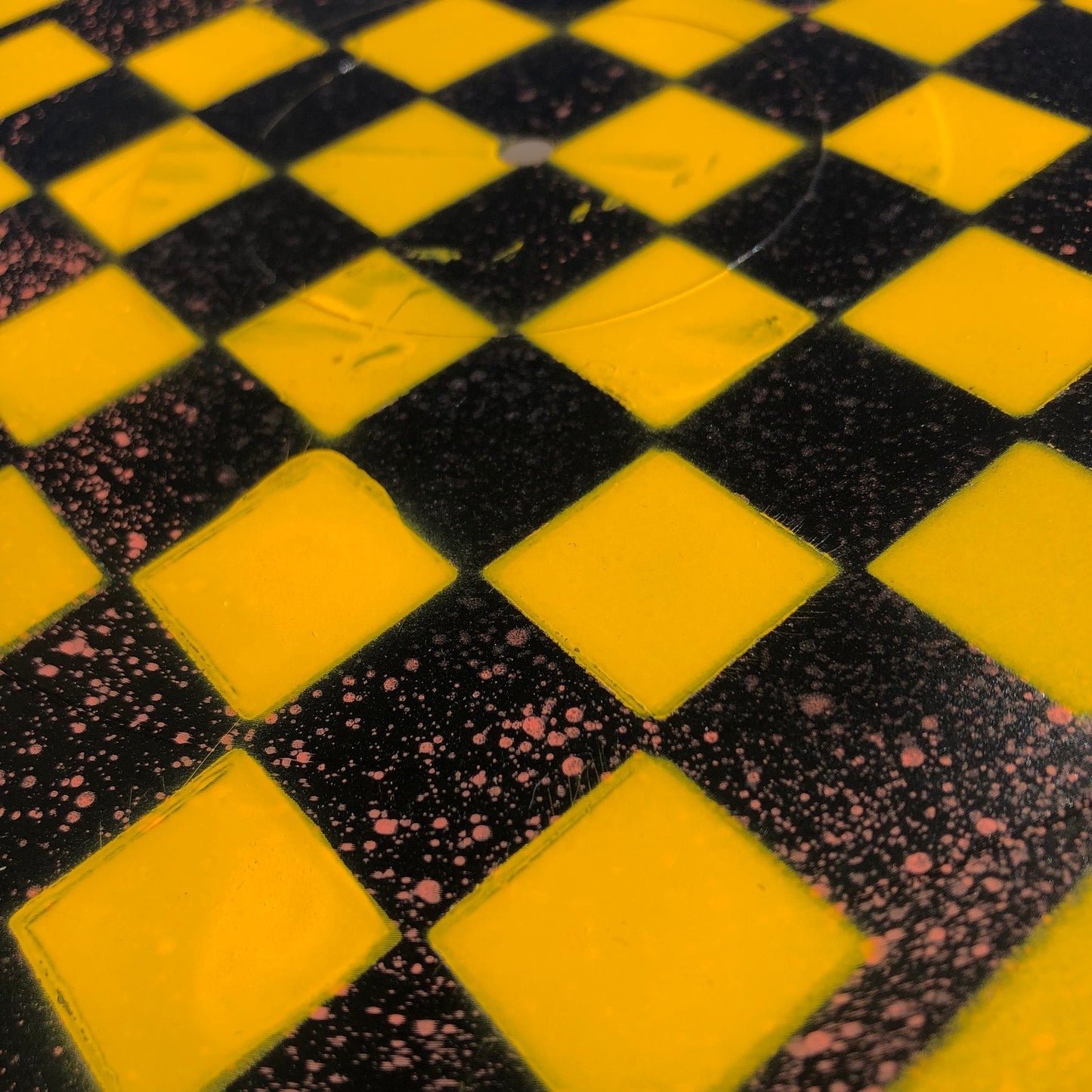 Vinyl Chess Set - Yellow Space