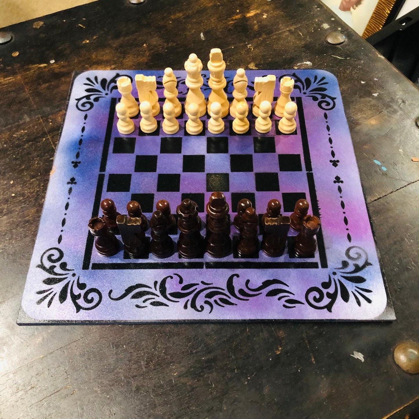 Chess Set - Galaxy Purple