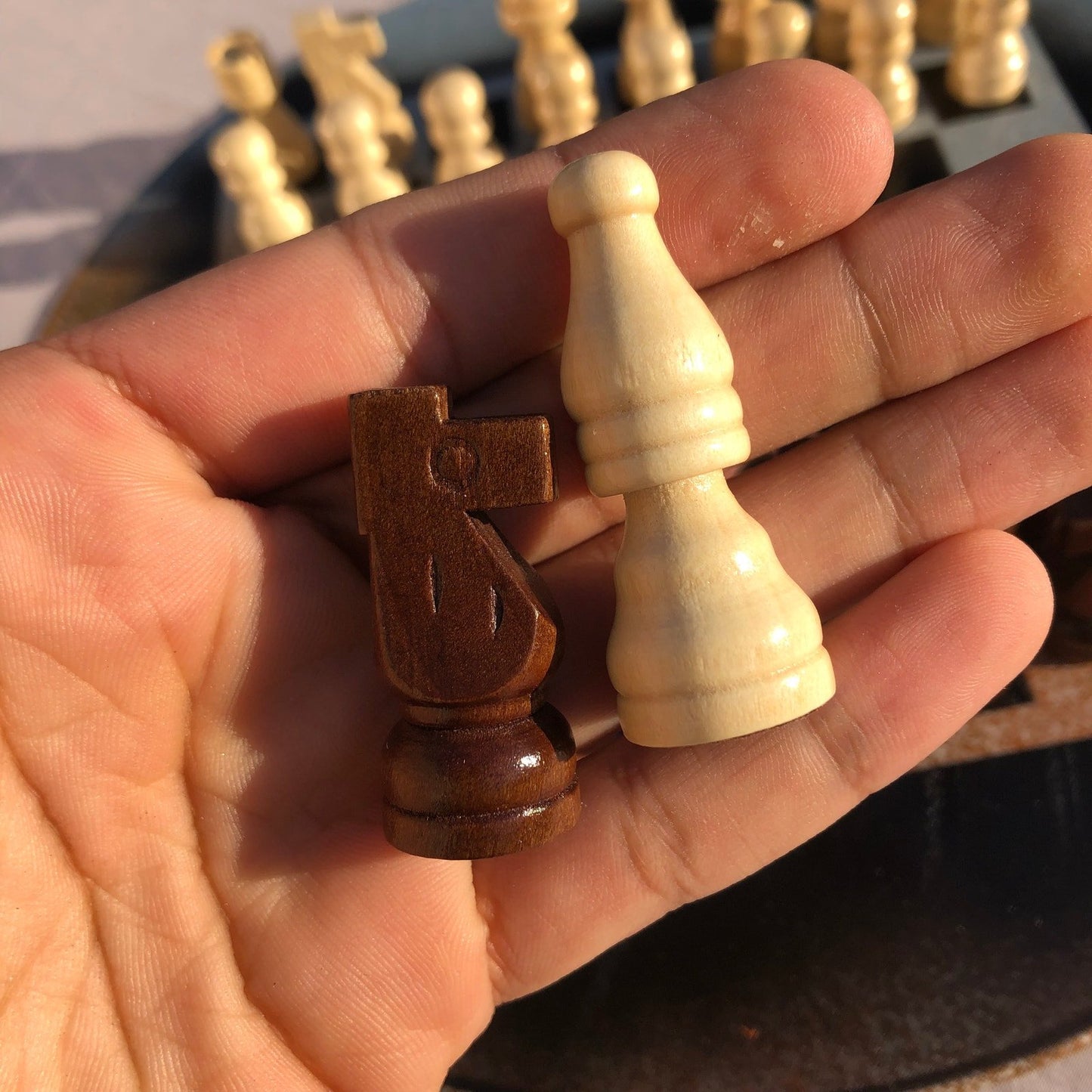 Vinyl Chess Set -  Orange Mist