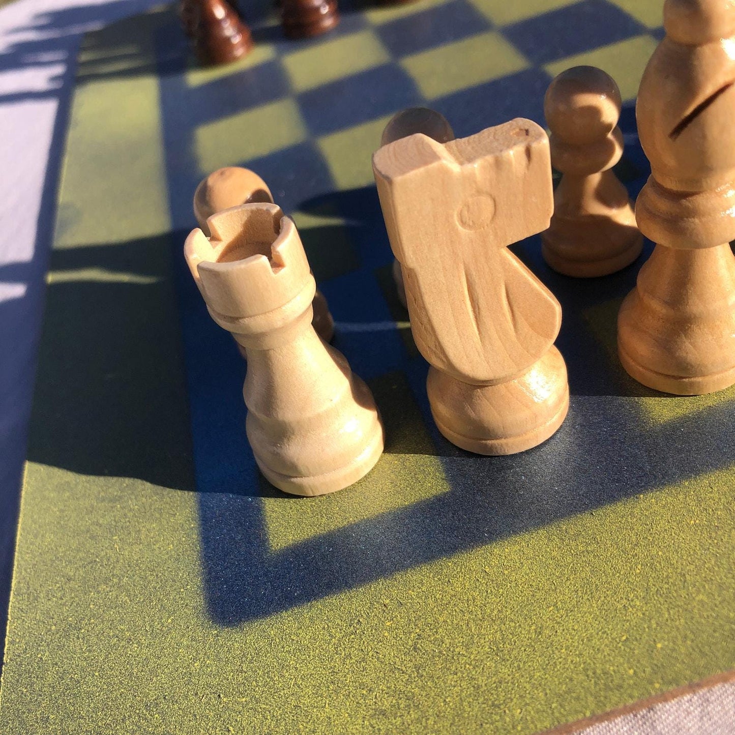 Chess Set - Yellow Blue Mix