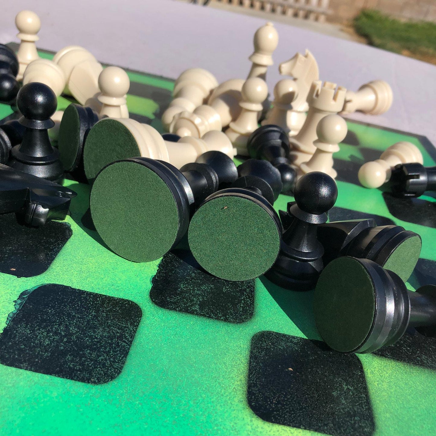 Large Chess Set - Forest Green