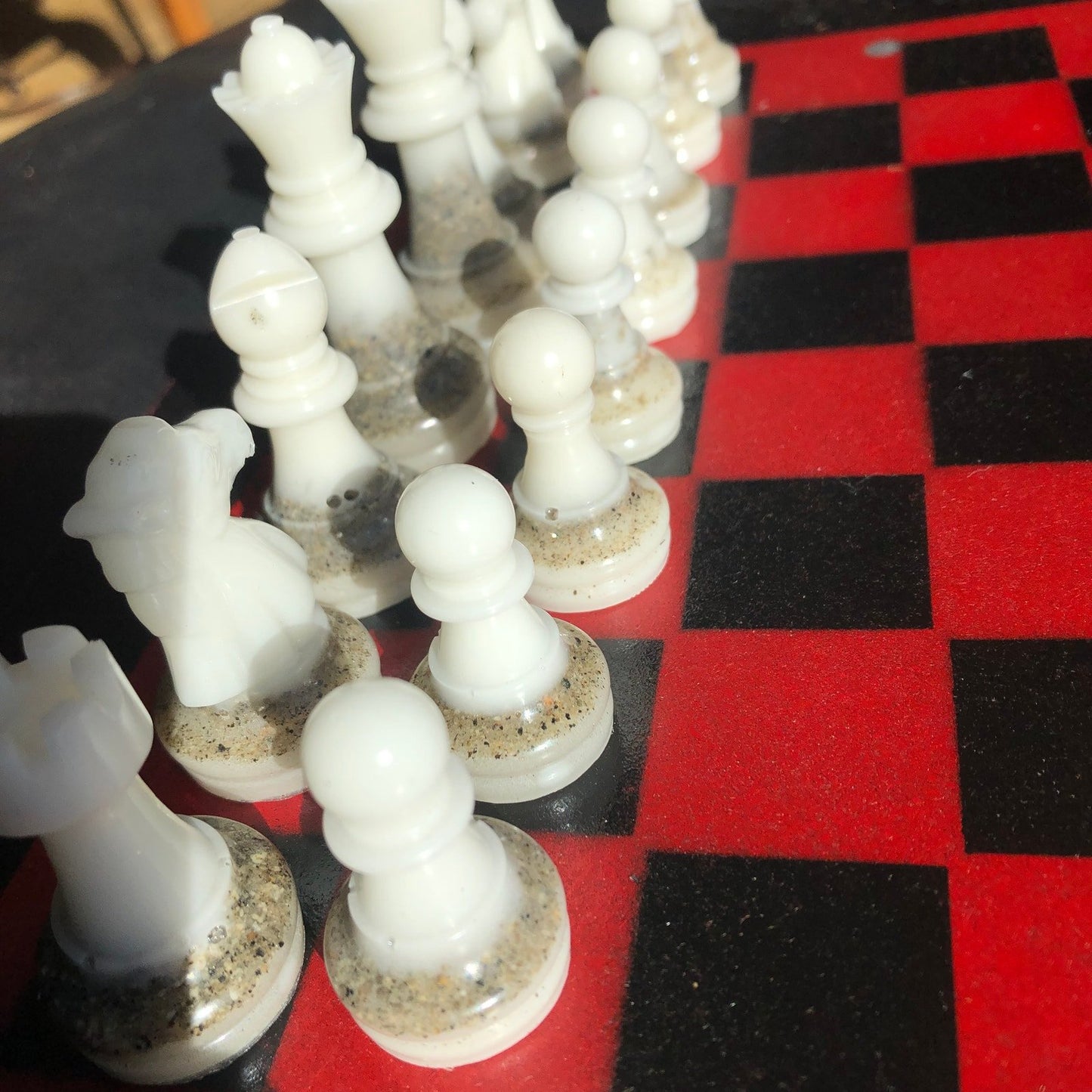 Chess Set - Red & Black