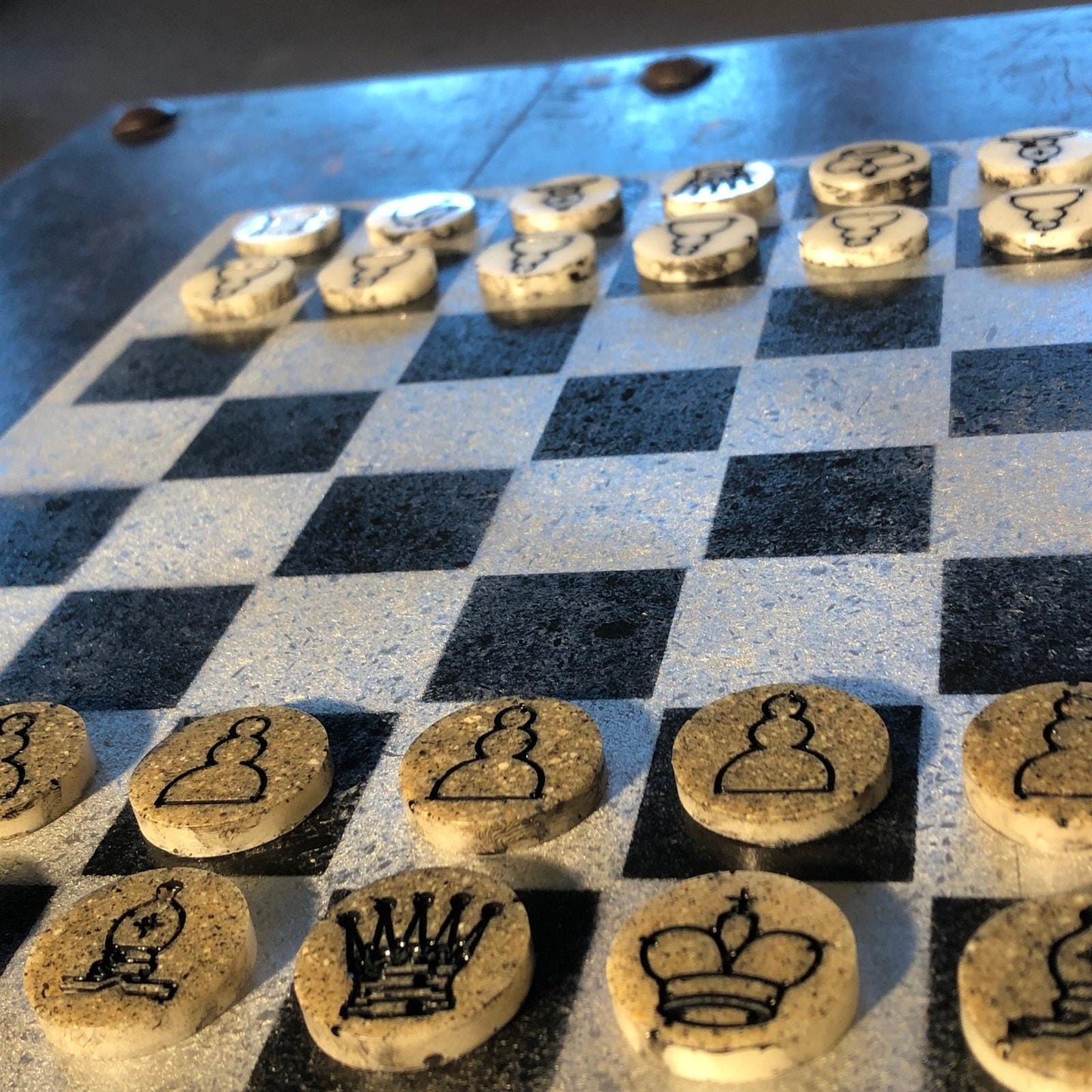 Chess Set - Silver Colored Edition