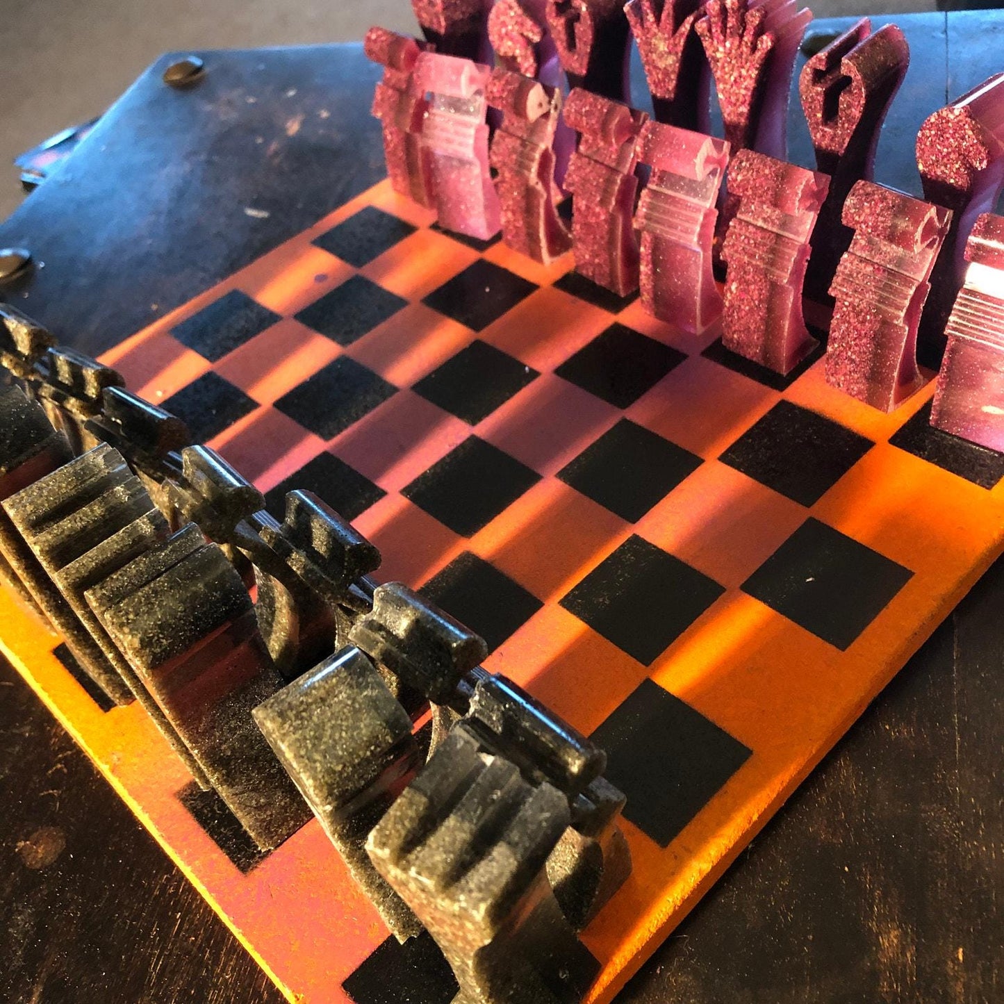 Chess Set - Sunset Purple Royal Edition