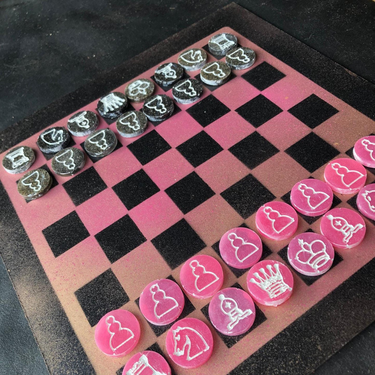 Chess Set - Settled Pink