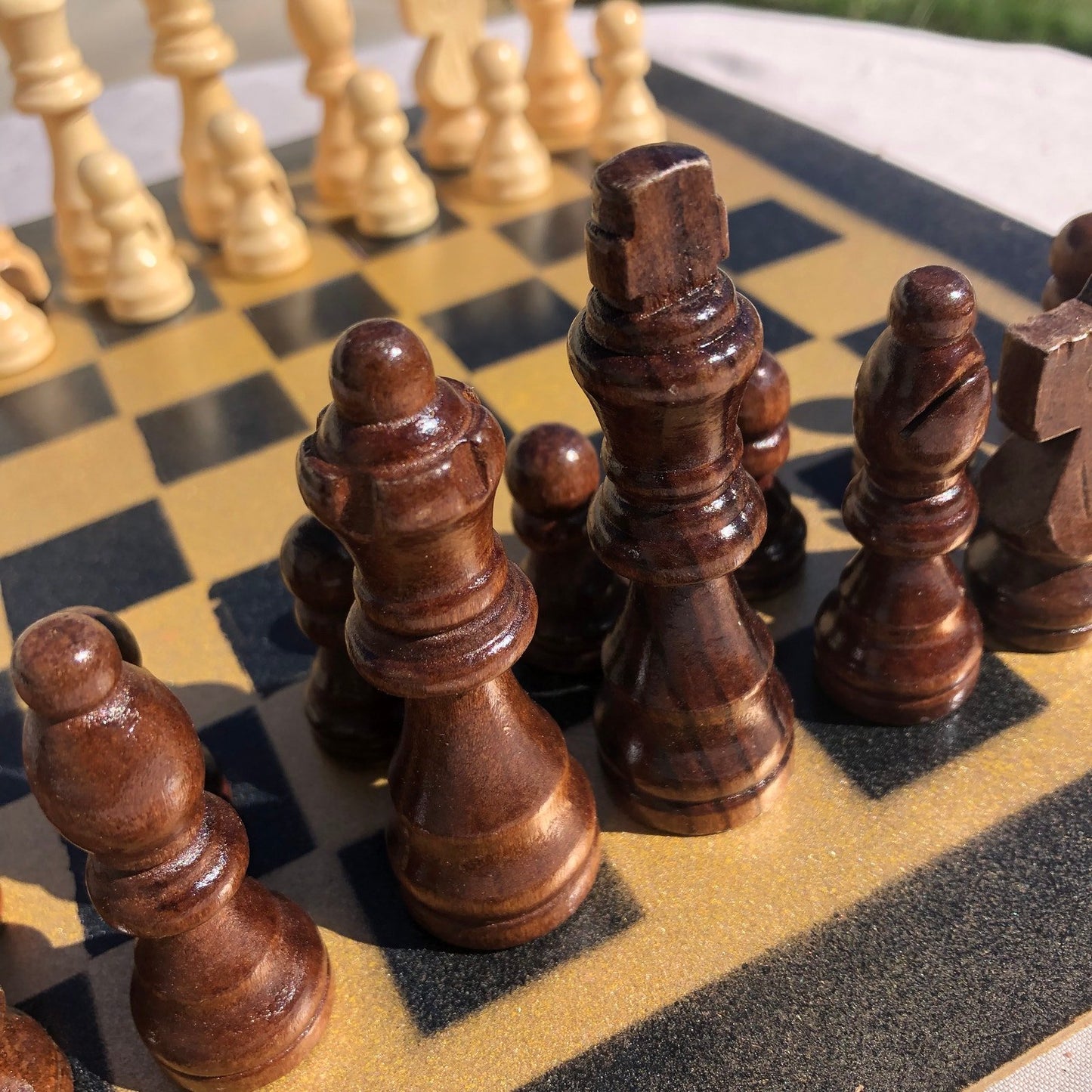 Chess Set - Golden Black