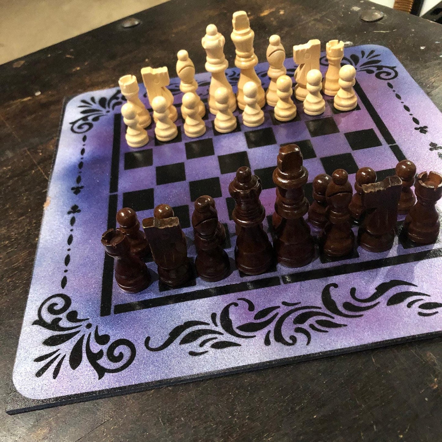 Chess Set - Galaxy Purple