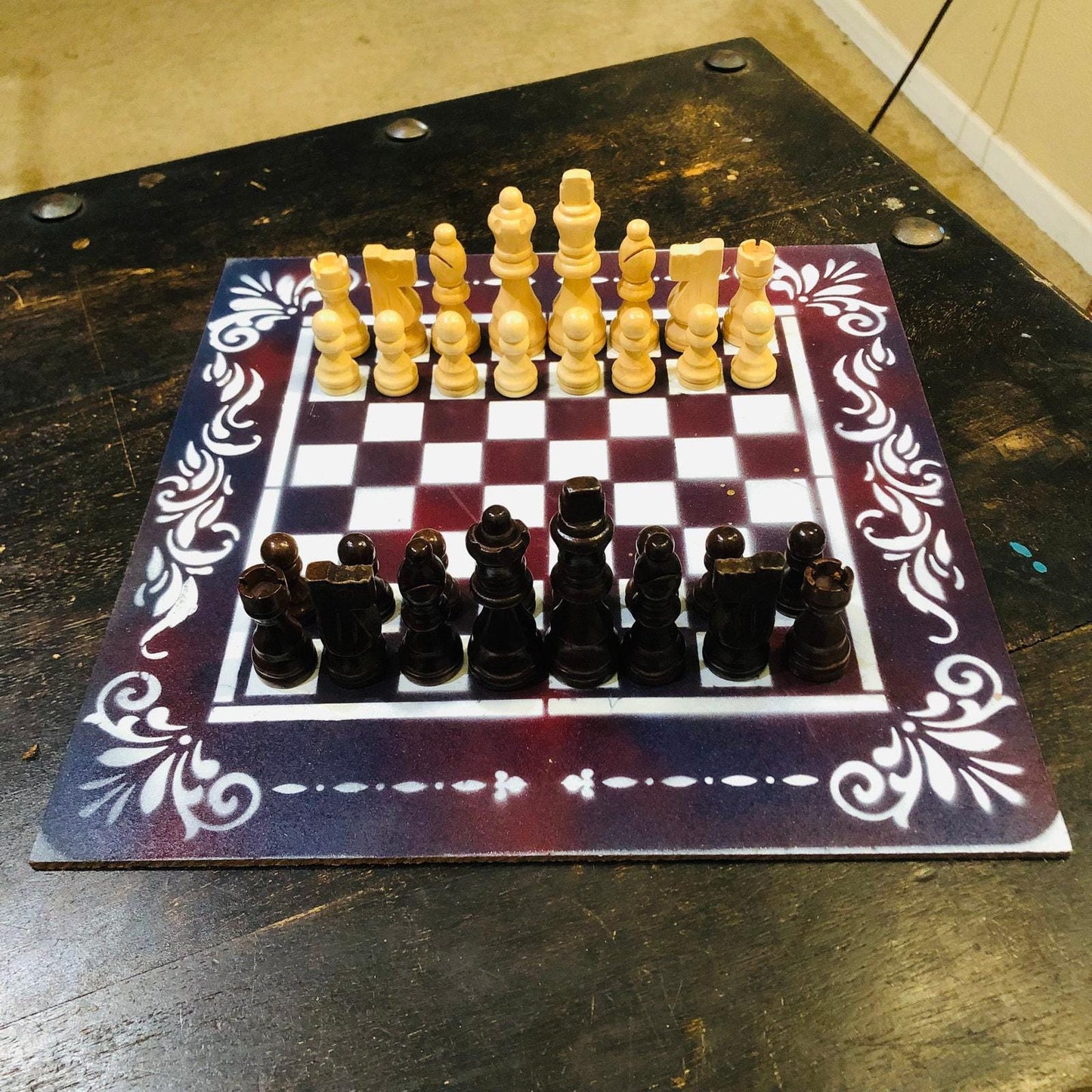 Chess Set - Dark Velvet Purple Mix