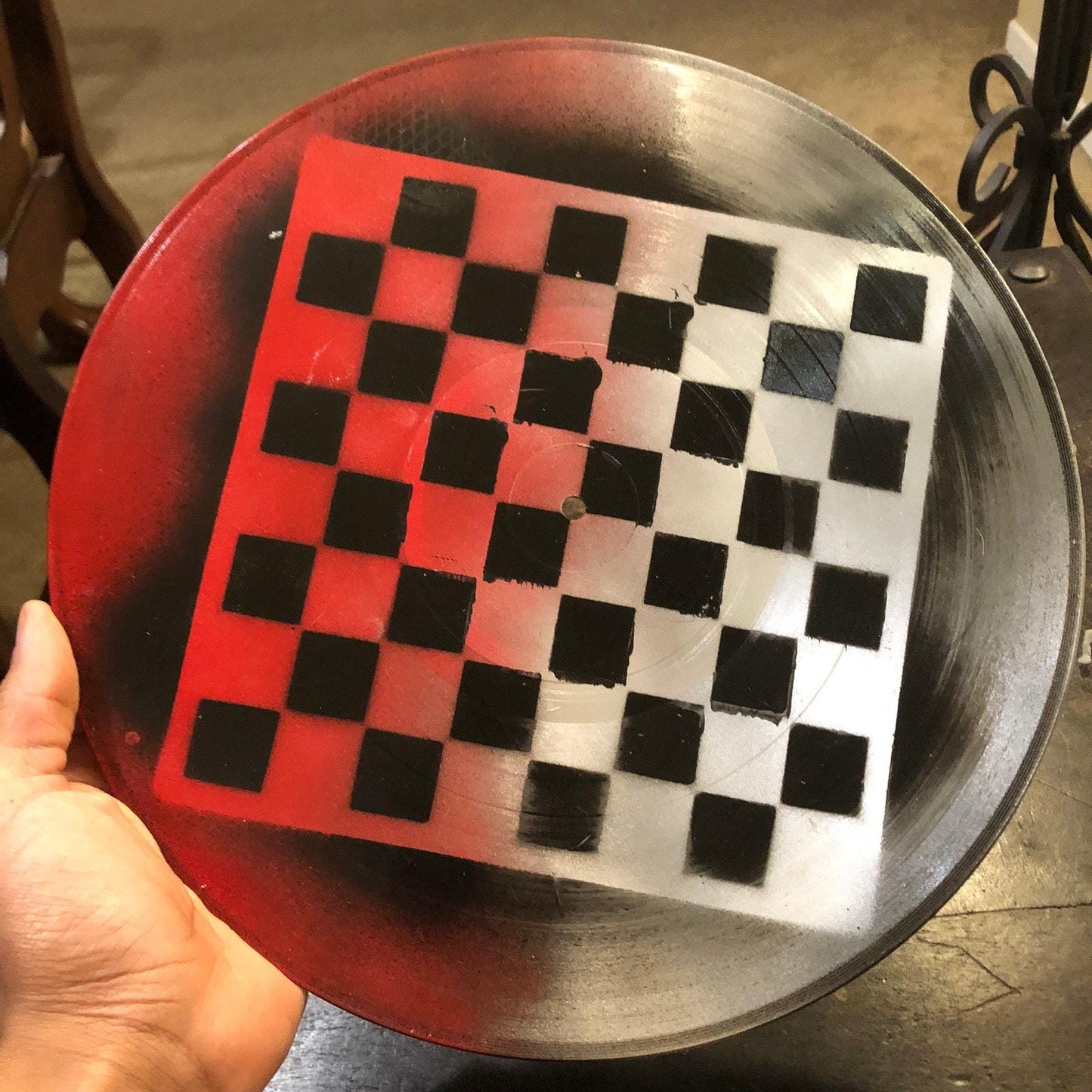 Vinyl Chess Set - Stealth Red (Resin Pieces)