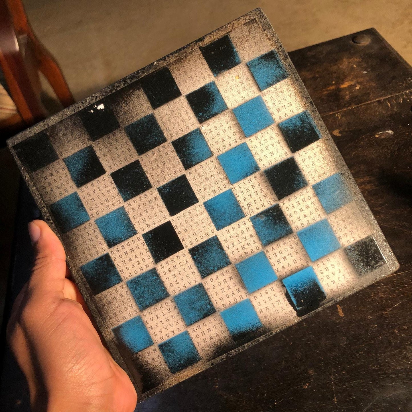 Scrapbook Chess Set - Code Blue