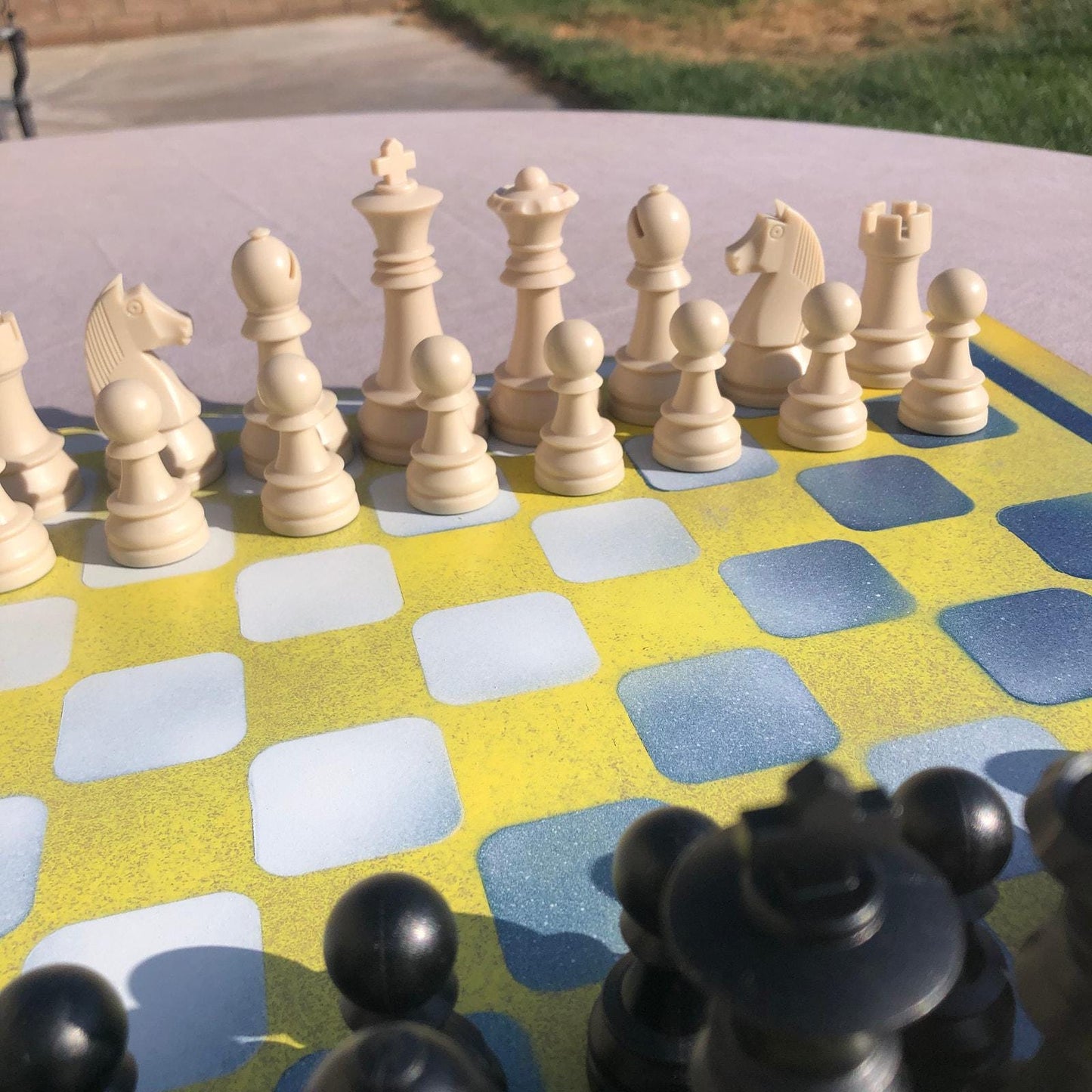 Large Chess Set - Yellow Mix