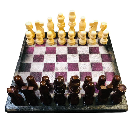 Scrapbook Chess Set - Purple Royal