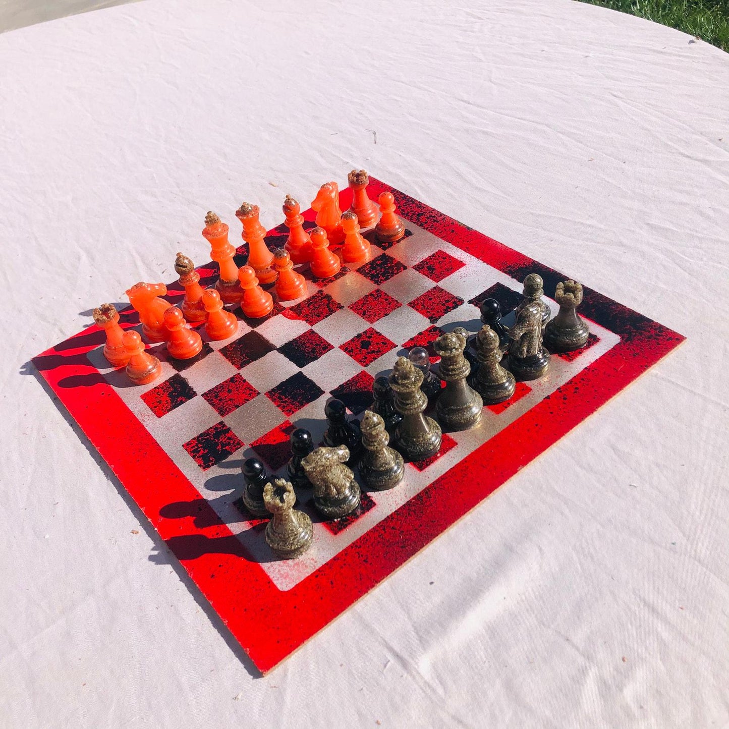 Chess Set - Golden Fire Deluxe