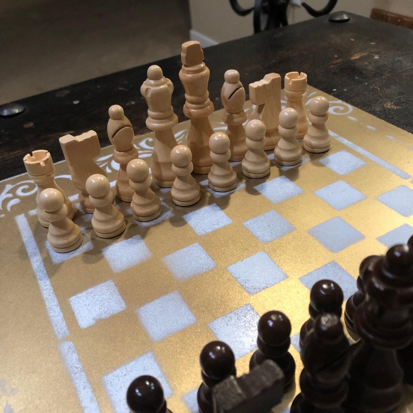 Chess Set - Golden White