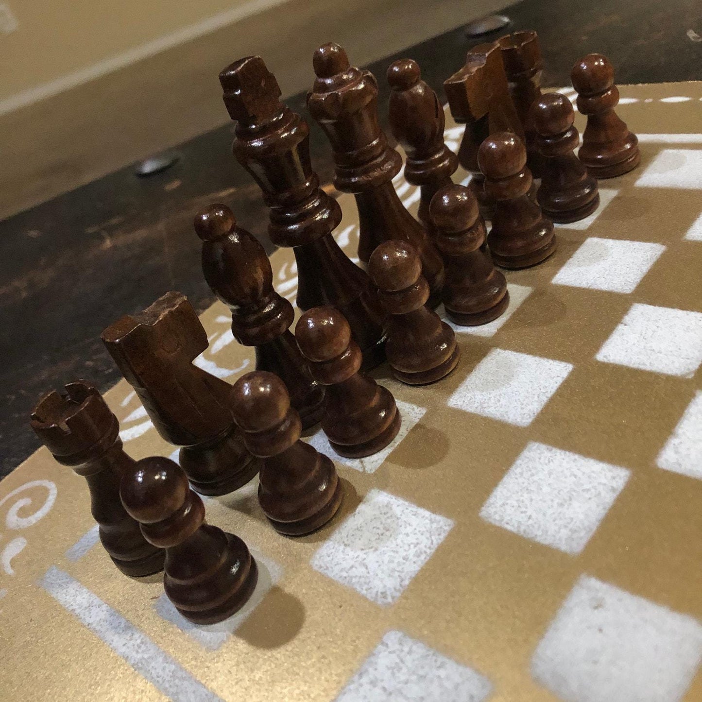 Chess Set - White & Gold