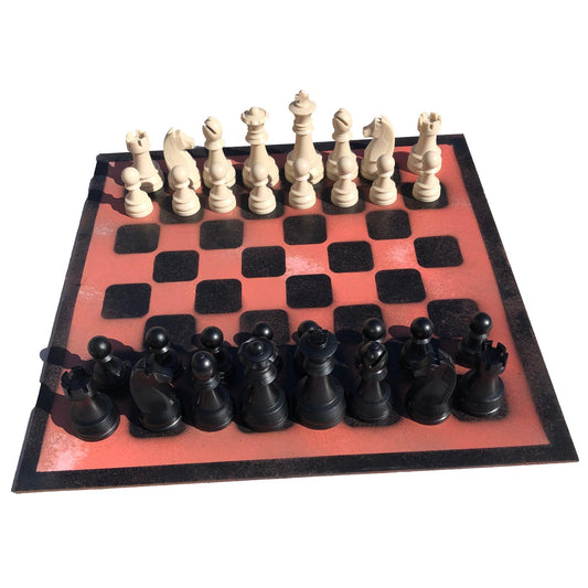 Large Chess Set - Peach Cream